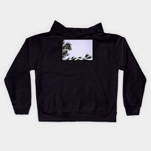 Pine Branch Border Kids Hoodie